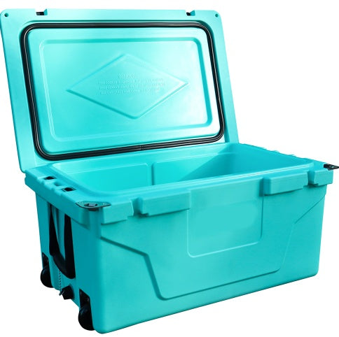 Hot Selling Blue Color 65QT Outdoor Cooler Fish Ice Chest Box 2022 Popular Camping Cooler Box