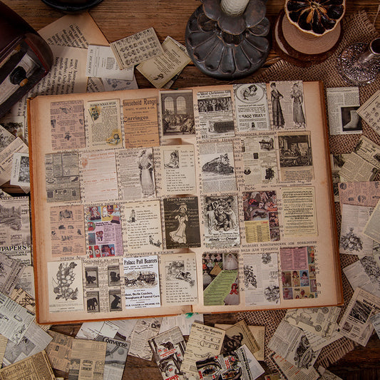 100 Pieces Of Retro Small Book Double-sided Notes Mini Card Account