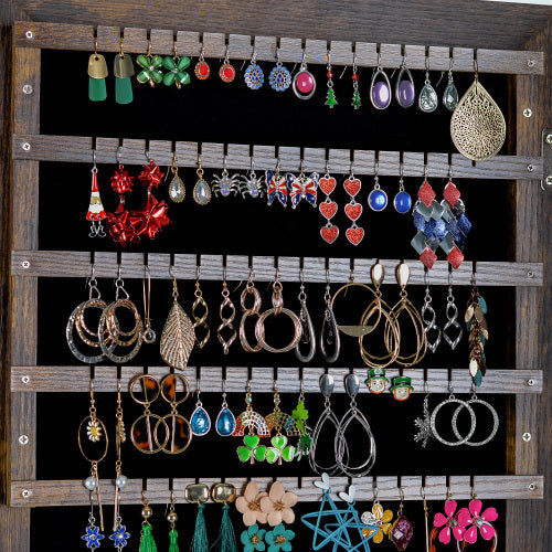 Full Body Mirror 360 Rotating Jewelry Cabinet