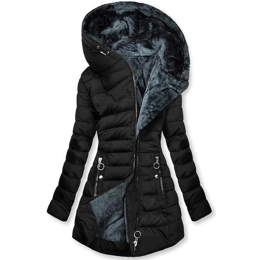 Slim-fit Cotton-padded Jacket Coat Hooded