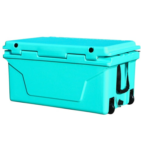 Hot Selling Blue Color 65QT Outdoor Cooler Fish Ice Chest Box 2022 Popular Camping Cooler Box