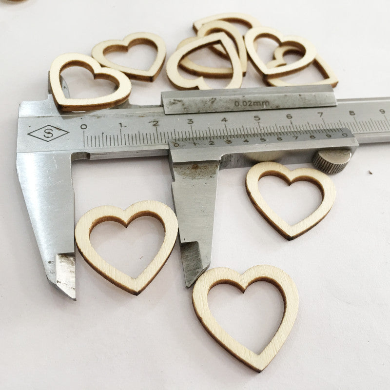 Hollow Peach Heart Original Wood Color Environmental Protection Wood Crafts